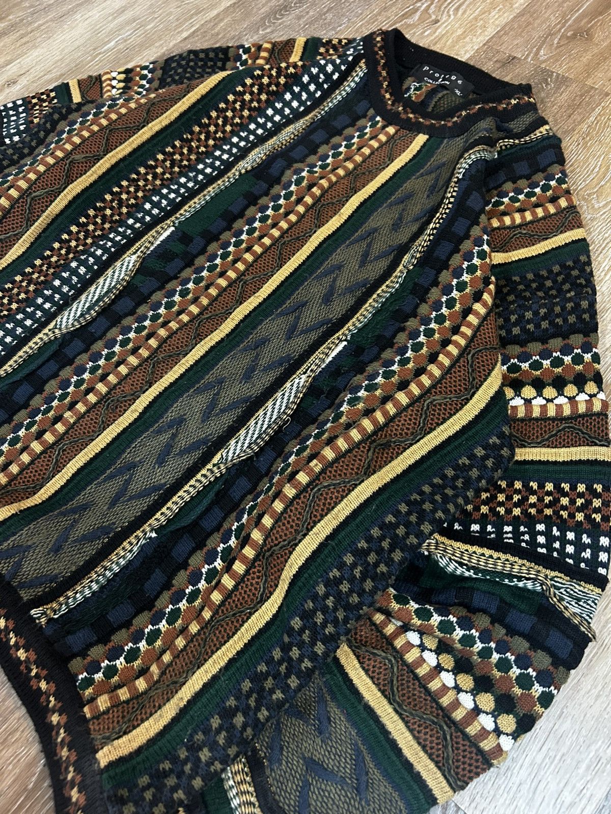 Vintage Super sick vintage 3D knit sweater Size US XL / EU 56 / 4 - 2 Thumbnail