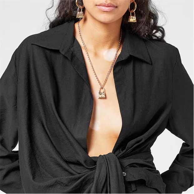 Jacquemus o1g2r1mq1024 Shirt in Black Size XS / US 0-2 / IT 36-38 - 3 Thumbnail