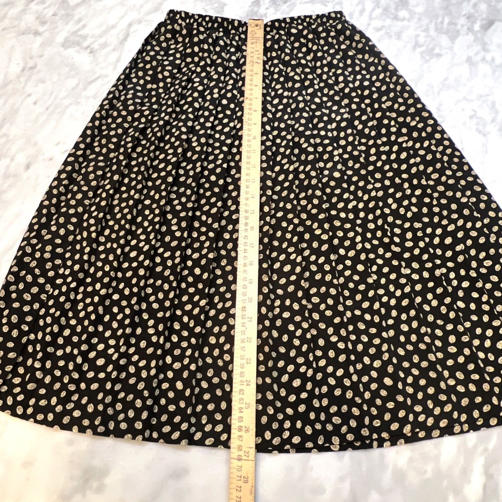 Vintage VINTAGE Leslie Fay Skirt Midi Pleated 10P Petite Women Black W 26” L 26” A Frame Coffee Beans Size 32" / US 10 / IT 46 - 7 Thumbnail