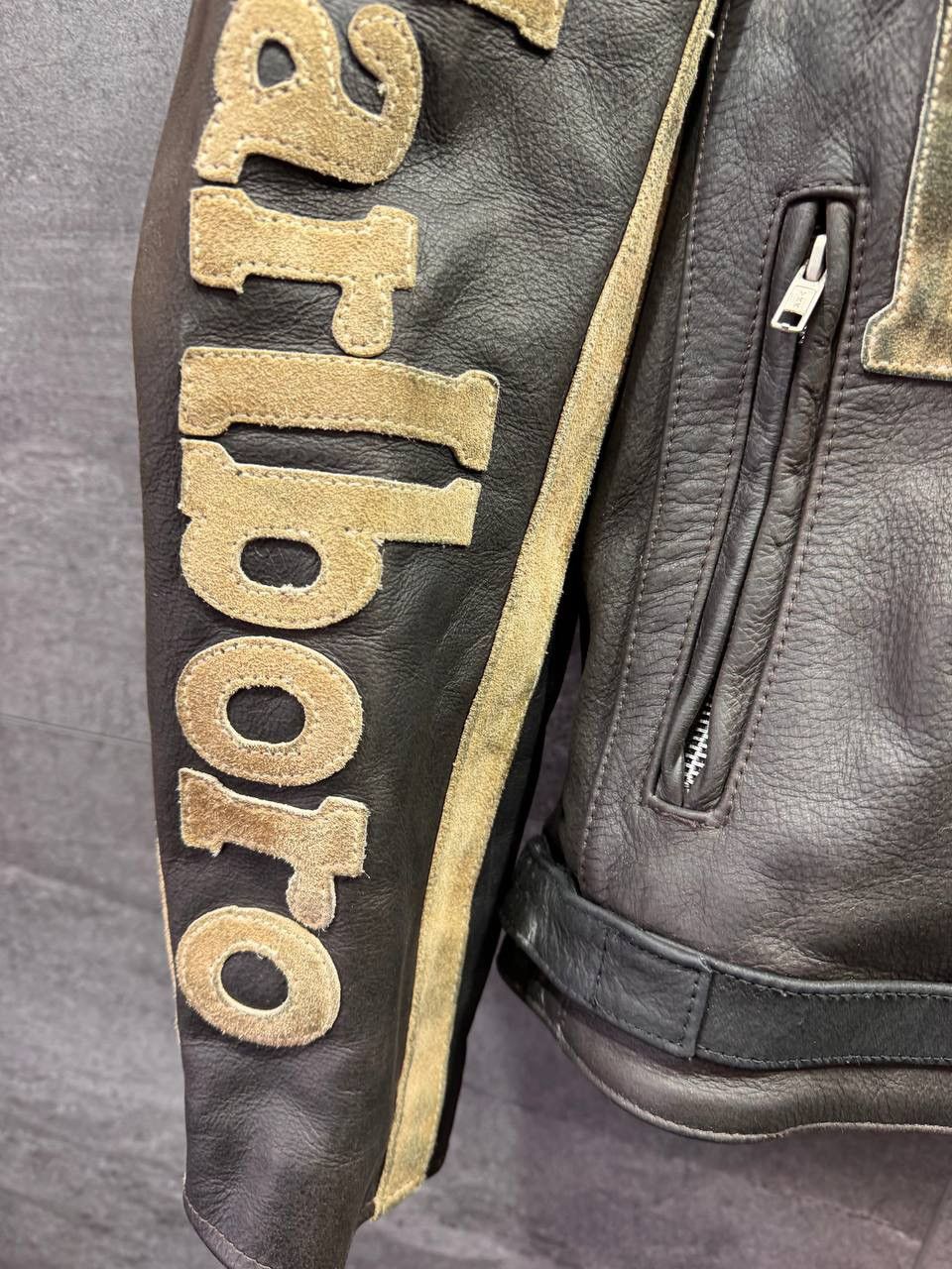 Marlboro Marlboro Vintage Racing Leather Rare Motorcycle Biker Jacket Size US S / EU 44-46 / 1 - 5 Thumbnail