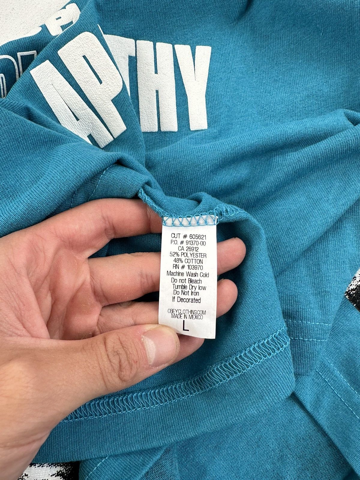 Obey × Vintage Obey Sustainable EARTH CRISIS Tshirt tee Size US L / EU 52-54 / 3 - 7 Thumbnail