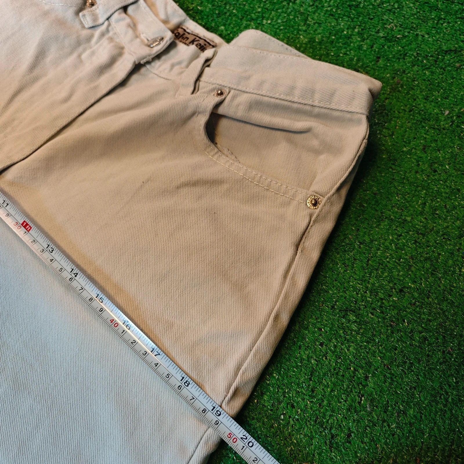 Calvin Klein Vintage Calvin Klein Jeans Womens 32 cream white 90s Size 32" / US 10 / IT 46 - 13 Thumbnail