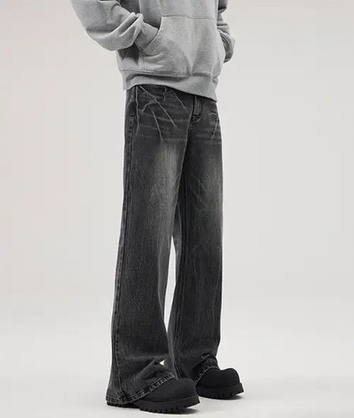 VIBE Retro high street American style loose flared baggy jeans Size US 32 / EU 48 - 3 Thumbnail