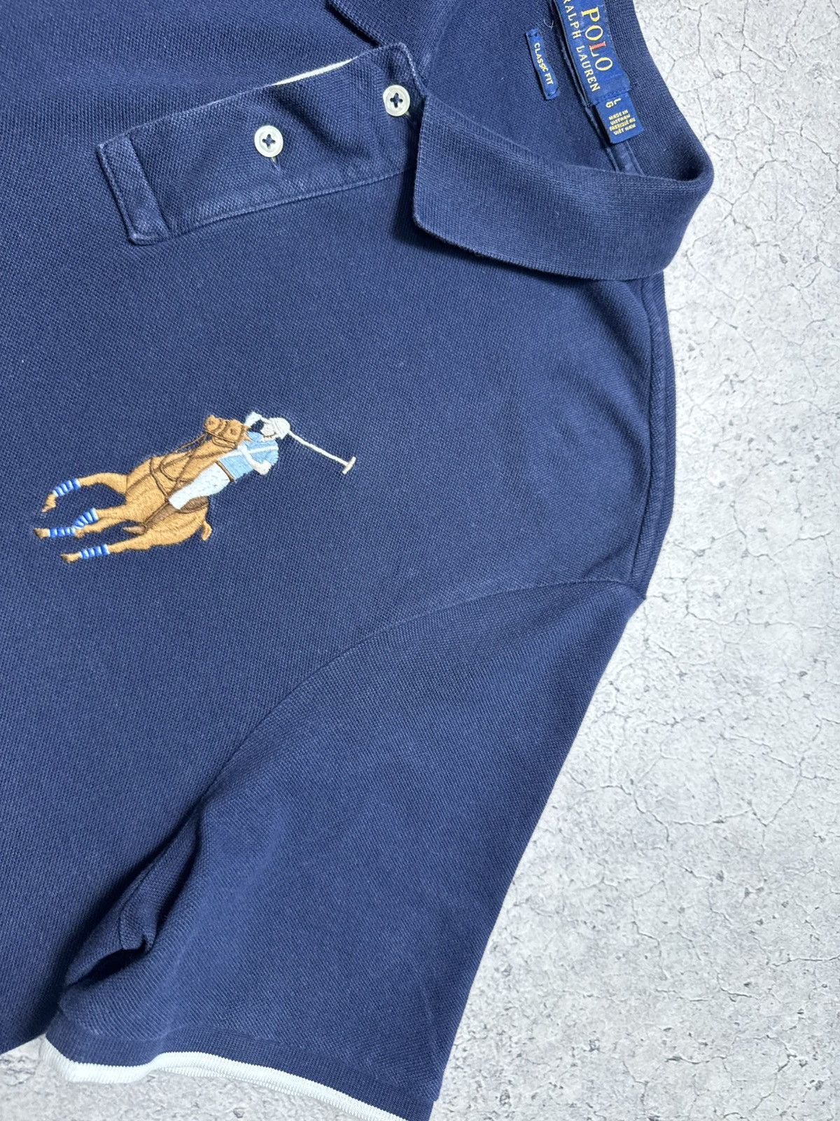 Polo Ralph Lauren Polo Ralph Lauren Big Pony #3 Polo T-Shirt Vintage PRL Y2K Size US L / EU 52-54 / 3 - 7 Thumbnail