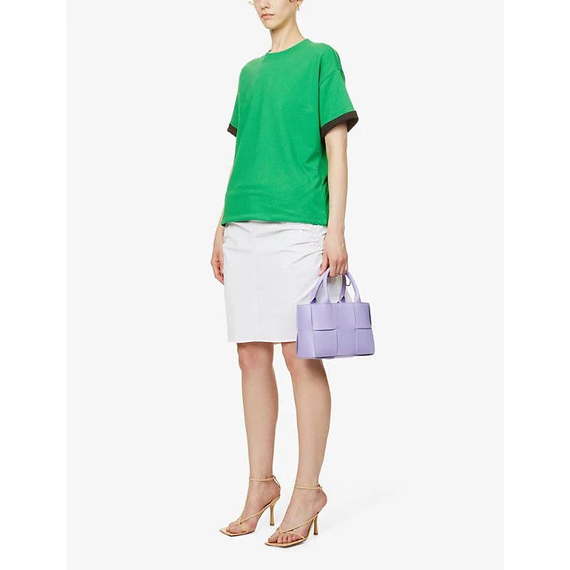 Bottega Veneta o1w1db10824 T-Shirt in Black/Green Size XS / US 0-2 / IT 36-38 - 6 Thumbnail