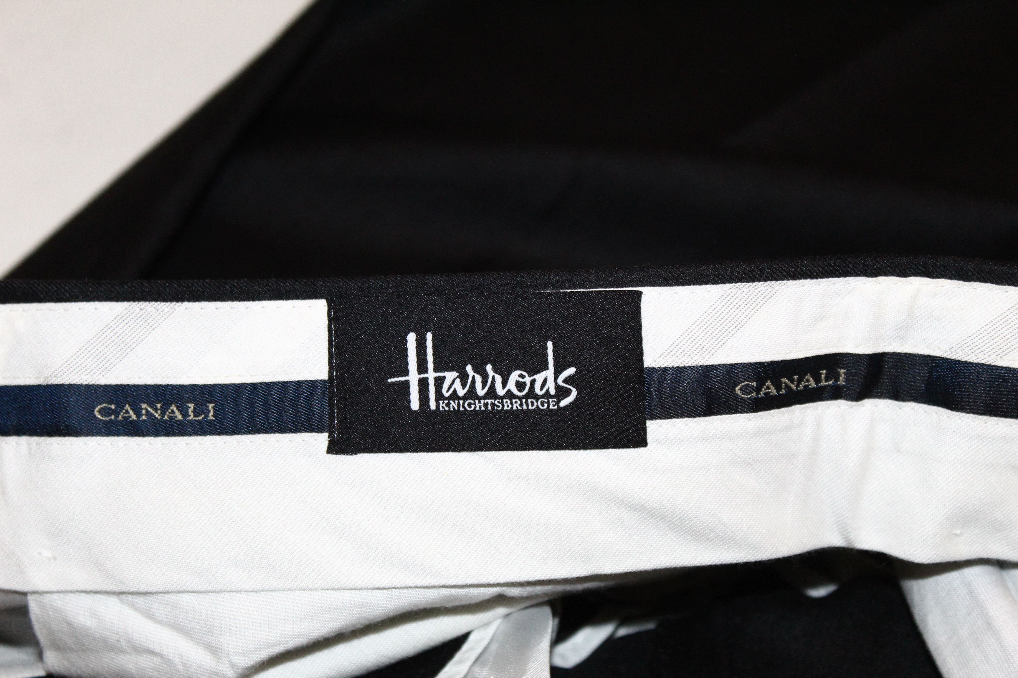 Canali Canali for Harrods Pure Wool Classic Pleated Trousers Size US 38 / EU 54 - 10 Thumbnail