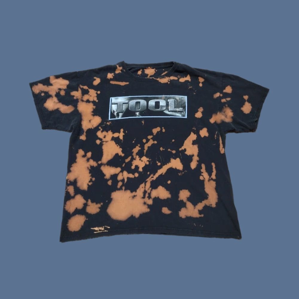 VINTAGE TOOL Schism Shirt XL Band Torror Horror BLEACHED Metal Korn Deftones