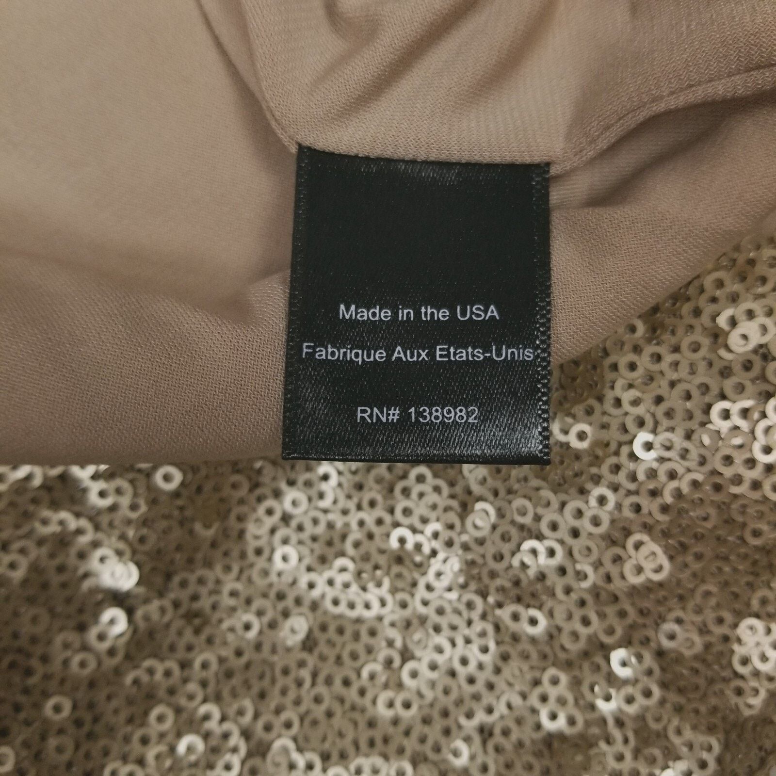 Dress the Population Dress The Population Gold Mini Sequin Bodycon Dress Sz Small Size S / US 4 / IT 40 - 9 Thumbnail