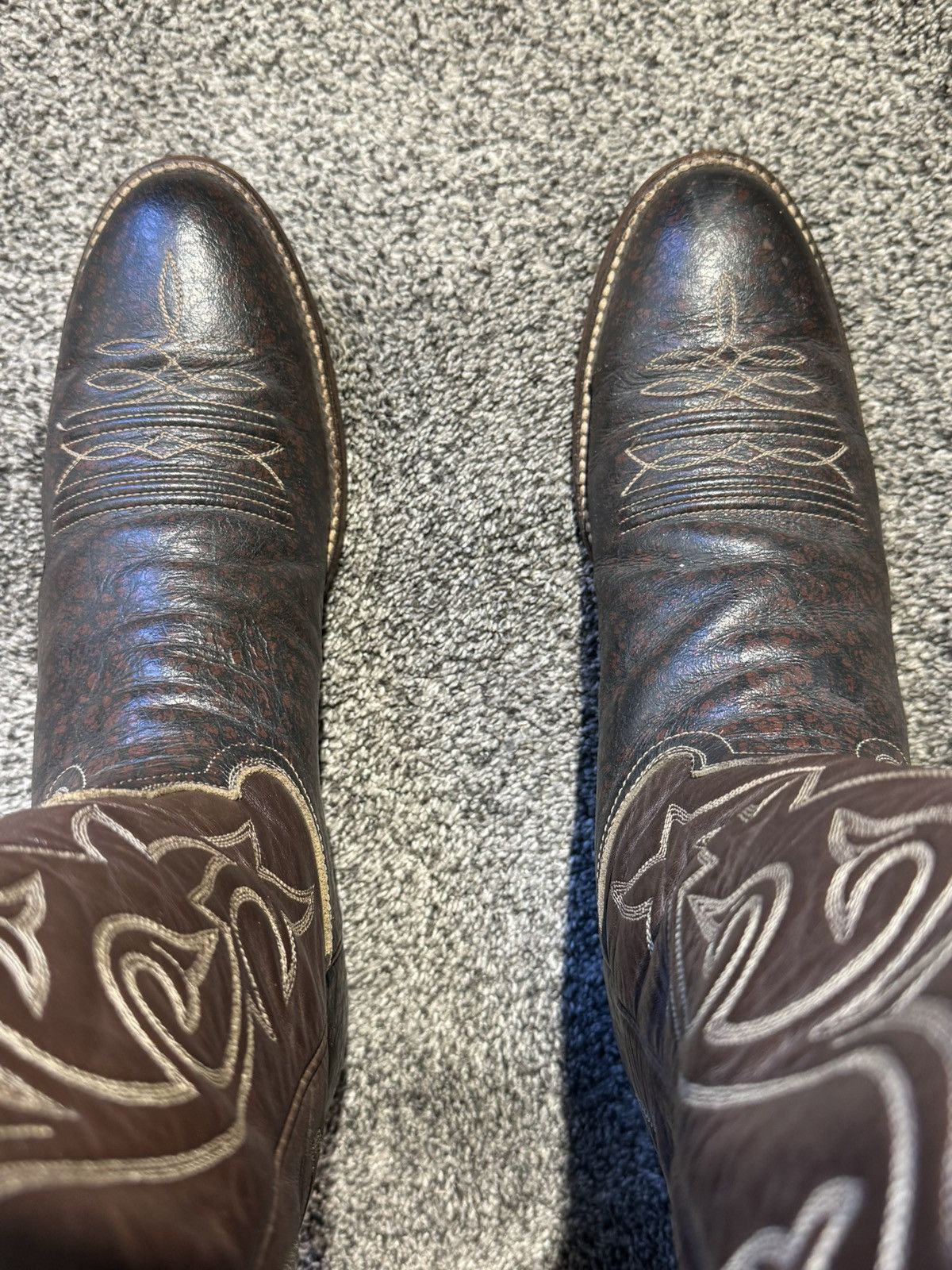 Other Men’s Hondo Exotic Cowboy Boots Size 11 A (Narrow) Caribou Size US 11 / EU 44 - 9 Thumbnail