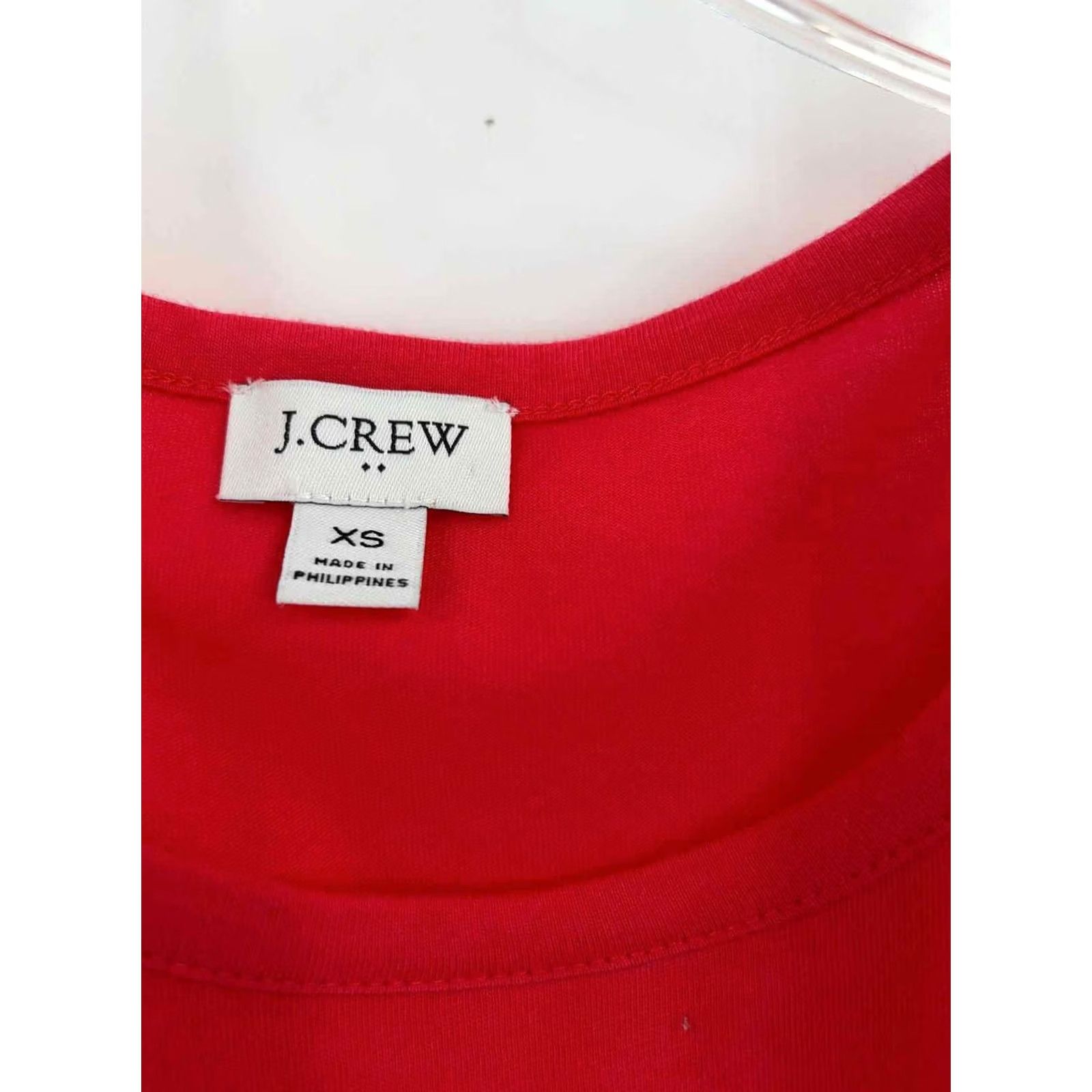 Vintage J Crew Midi Dress Size XS Red Long Sleeve Pre-Owned Size XS / US 0-2 / IT 36-38 - 3 Thumbnail