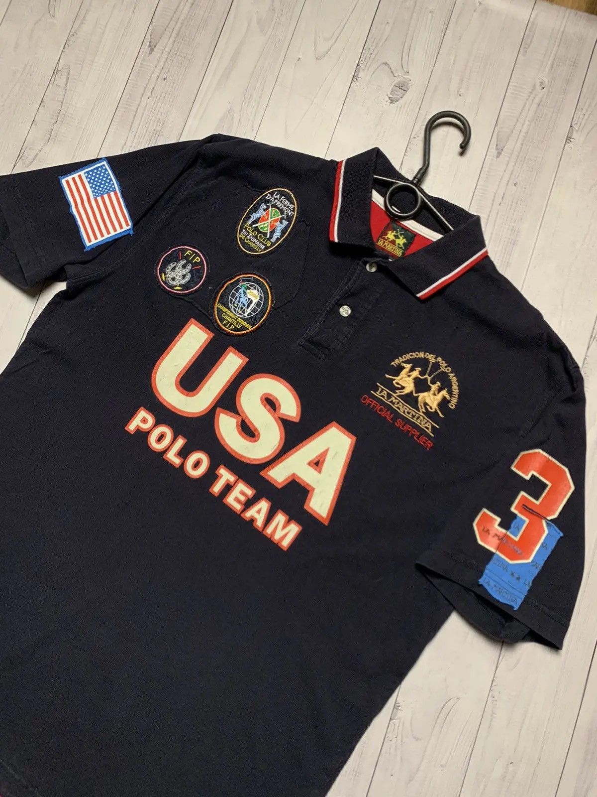 La Martina Vintage polo La Martina USA big logo number Eagle XL Size US XL / EU 56 / 4 - 4 Thumbnail