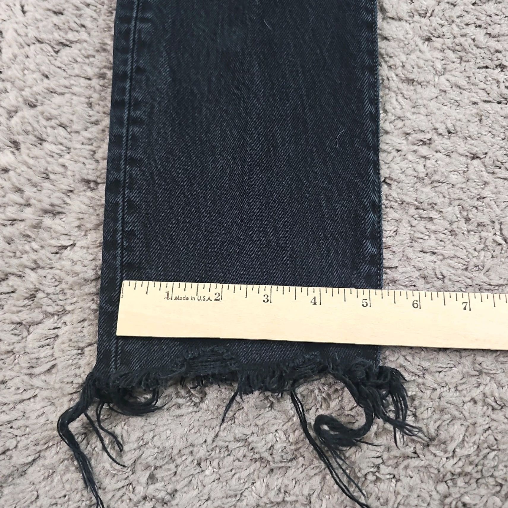 Levi's VINTAGE Levi's 501 Jeans Women Skinny Black Denim Mid Rise Distressed 24x27 Size 24" / US 00 / IT 34 - 5 Thumbnail