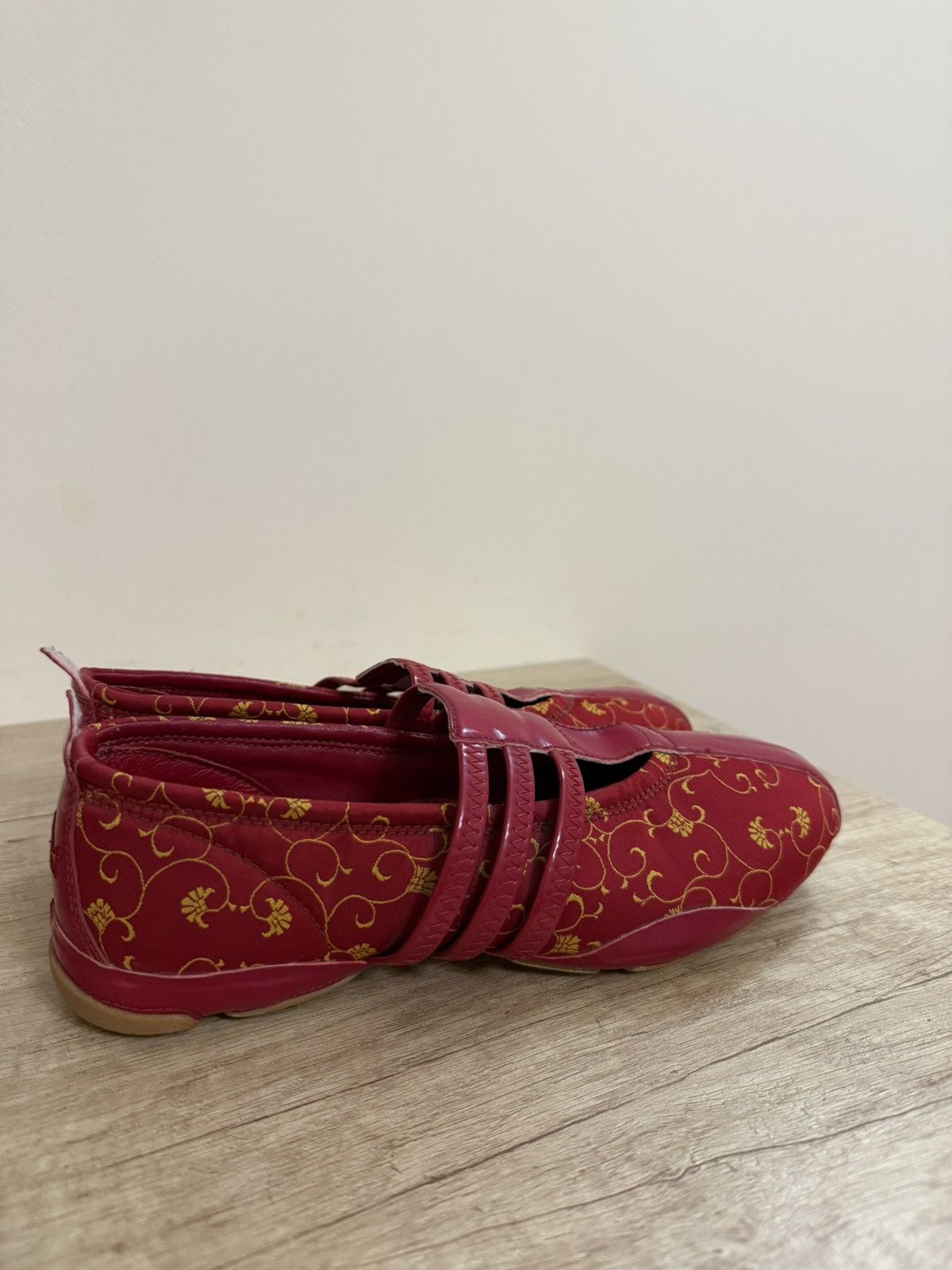 Adidas Adidas Y2K Red & Gold Mary Jane Sneakers – Archive Sample Size US 7 / IT 37 - 1 Thumbnail