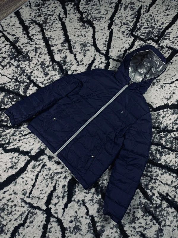 Ralph Lauren Silver Navy Blue Double-Face Down Jacket XS Size US XS / EU 42 / 0 - 2 Thumbnail