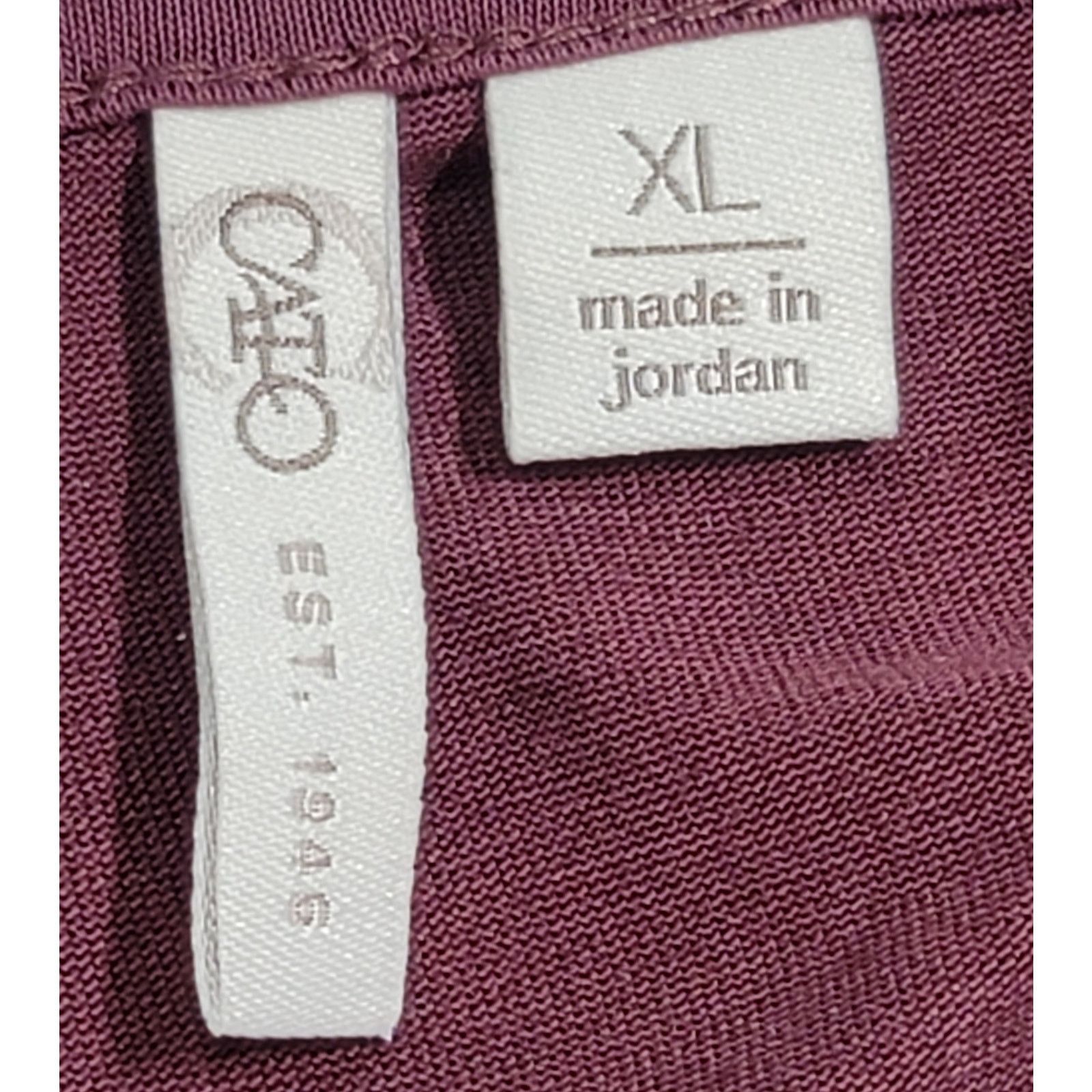 Other Cato Burgundy Draped Layered Round Neck Slub Knit Top XL Size XL / US 12-14 / IT 48-50 - 3 Thumbnail