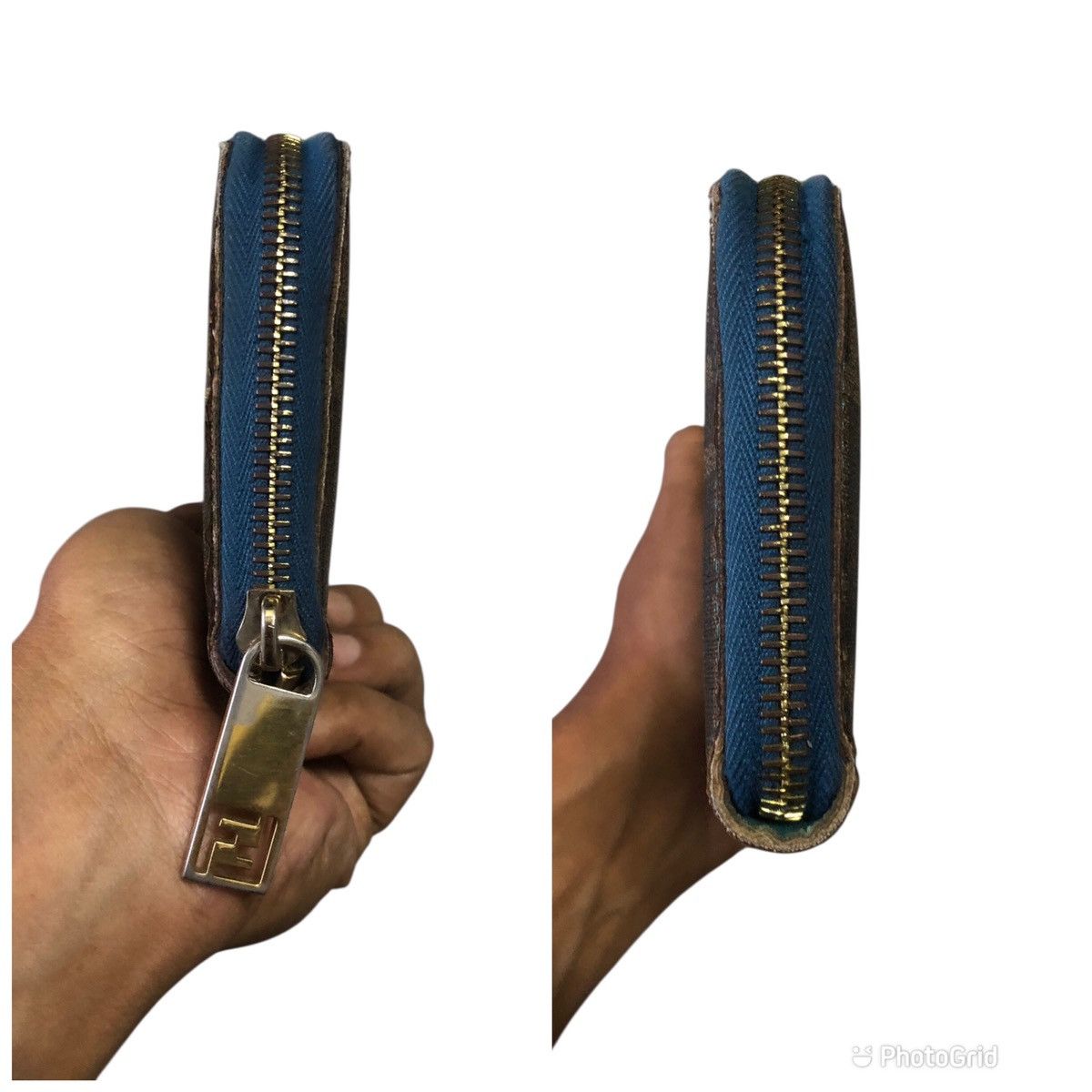Fendi 💯🔥Authentic FENDI Fortune Spalmati Fish Zucca Long Wallet Size ONE SIZE - 11 Thumbnail