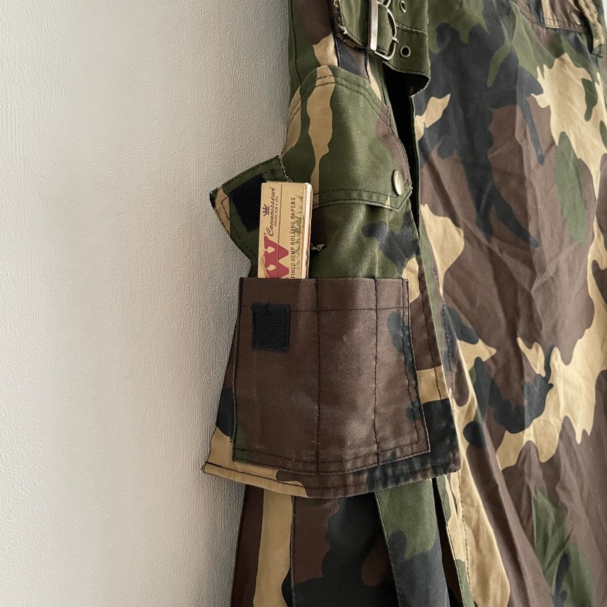 Handmade Archive Military Camo Cargo Handmade Skirt Size 36" / US 14 / IT 50 - 8 Thumbnail