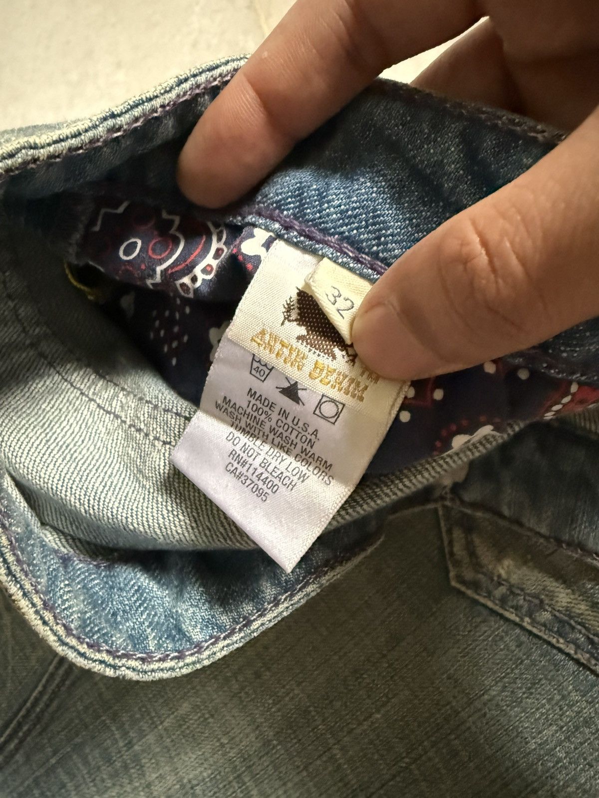 Japanese Brand Vintage 90s antik Denim Usa Flare jeans Size US 32 / EU 48 - 9 Thumbnail