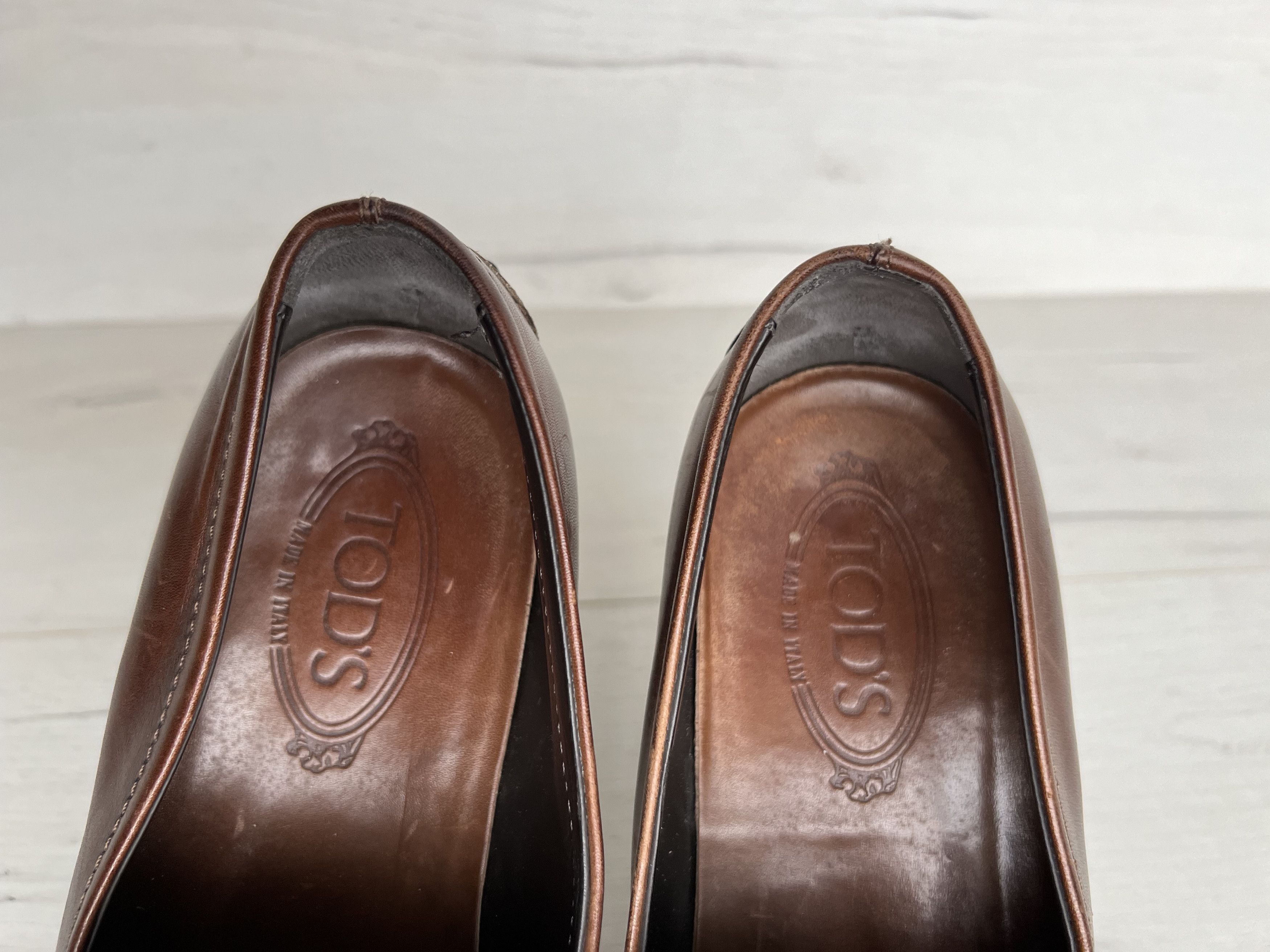 Tod's Tod’s Leather Penny Loafers Brown Made in Italy Men’s 9.5 Size US 10.5 / EU 43-44 - 6 Thumbnail