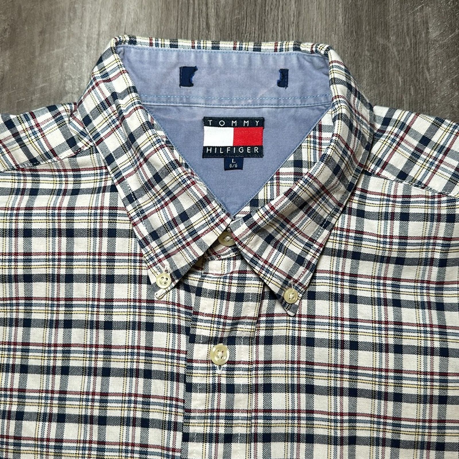 Tommy Hilfiger Tommy Hilfiger Long Sleeve Button Down - Large Size US L / EU 52-54 / 3 - 6 Thumbnail