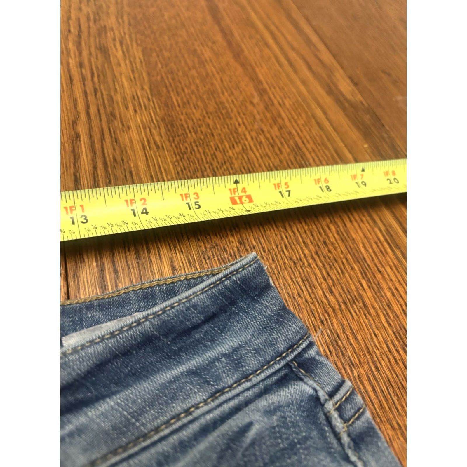 American Eagle Outfitters American Eagle Outfitters Jeans Slim 31x32 Blue Denim 5-Pocket Men Regular Size 31 Slim Fit Straight Rise Low Vintage No N/A Size US 31 - 2 Thumbnail