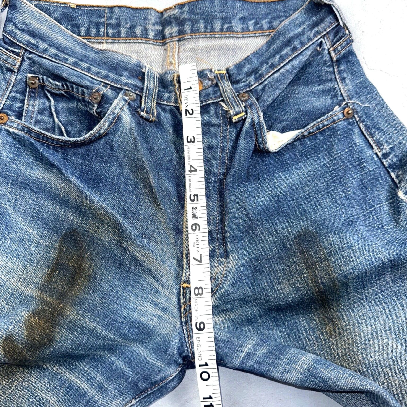 Levi's VINTAGE Levi's 501 XX Jeans Main Selling Point Fashion Levi's 501 Series Denim Jeans 27x30 USA 60s 70s 60s Straight Mens Blue Cotton Button Distressed Size US 27 - 6 Thumbnail