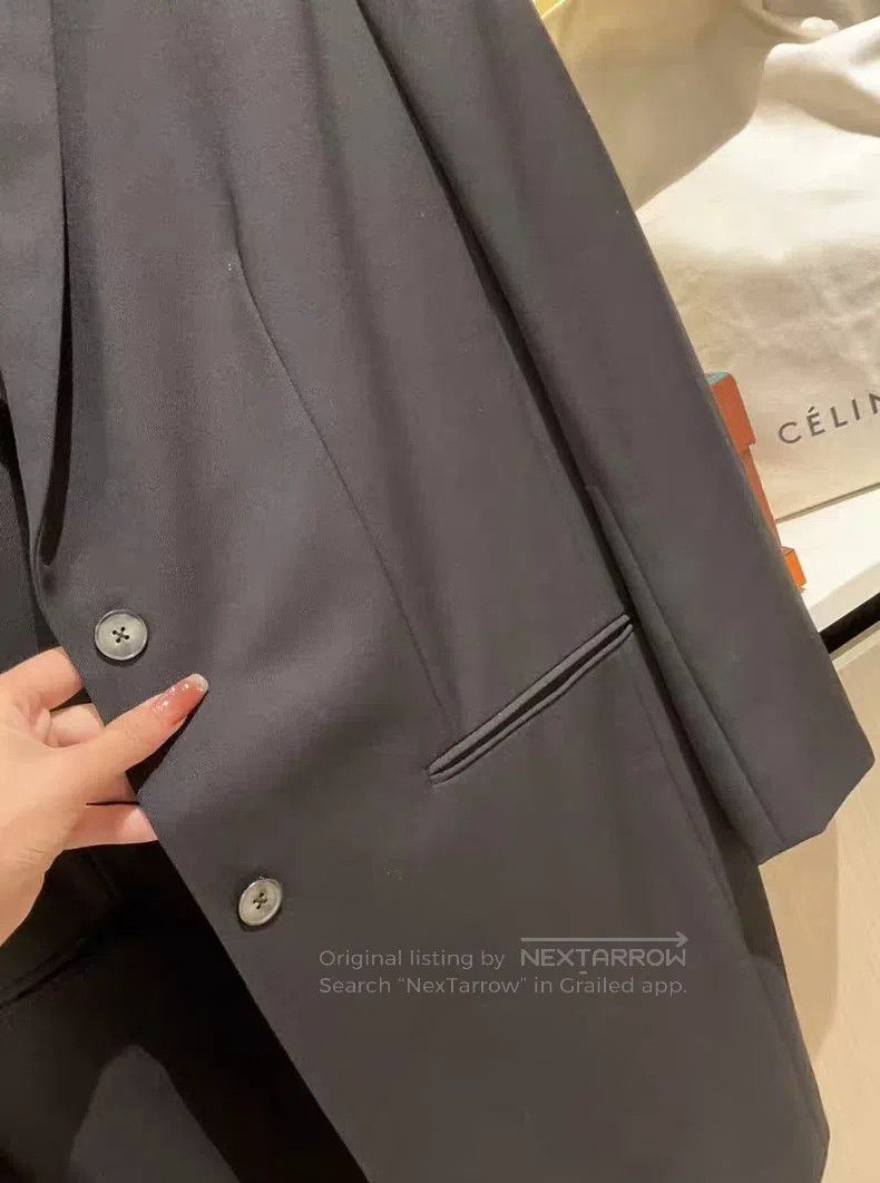 The Row The Row size 10 Black wool suit and trench coat Size M / US 6-8 / IT 42-44 - 5 Thumbnail