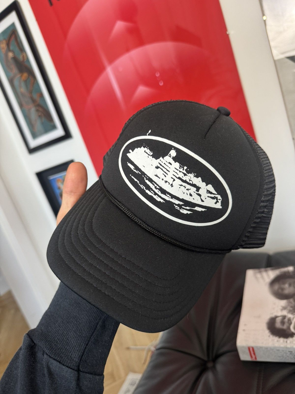 Corteiz Corteiz Alcatraz Trucker Hat Cap Black White Streetwear Rare Size ONE SIZE - 2 Thumbnail