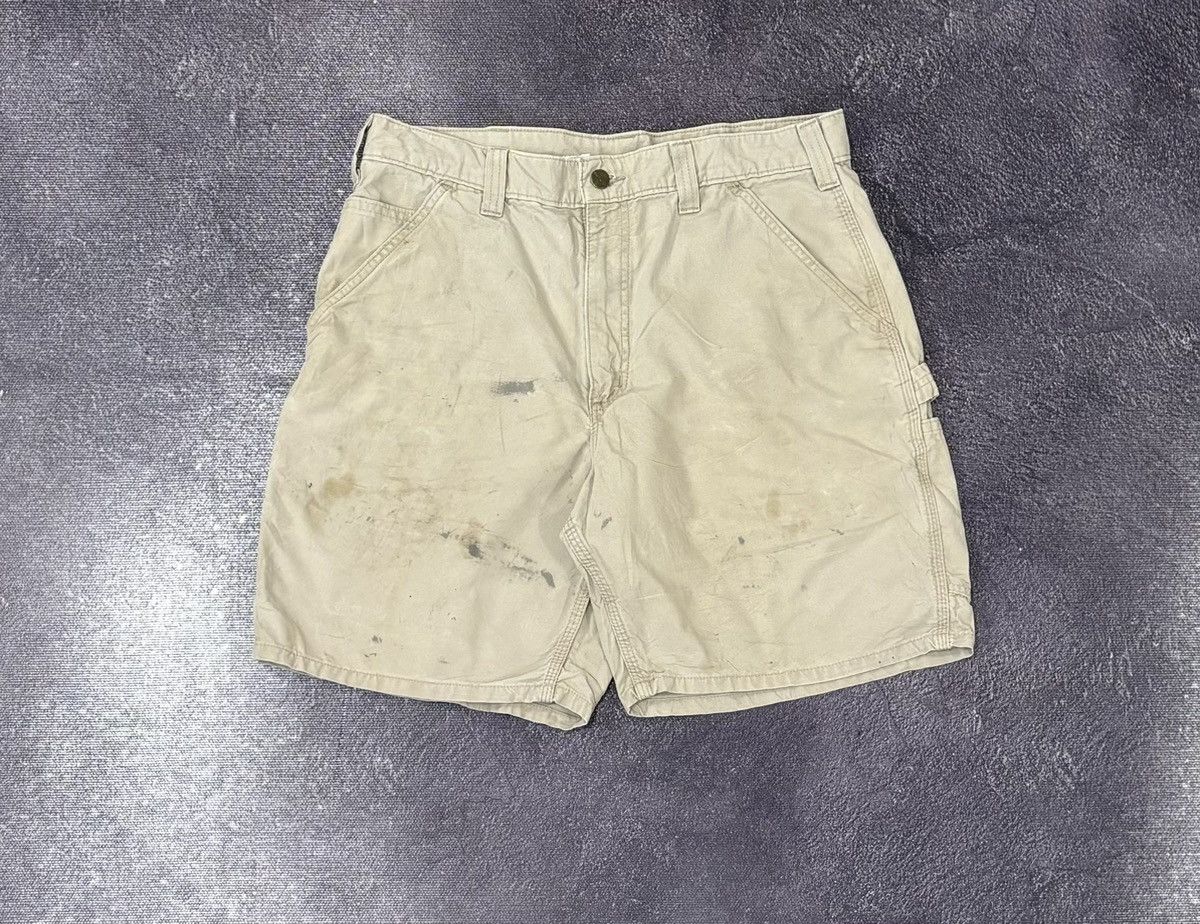 Carhartt Vintage Carhartt Y2K Cream Work Hype Shorts Size US 34 / EU 50 - 2 Thumbnail