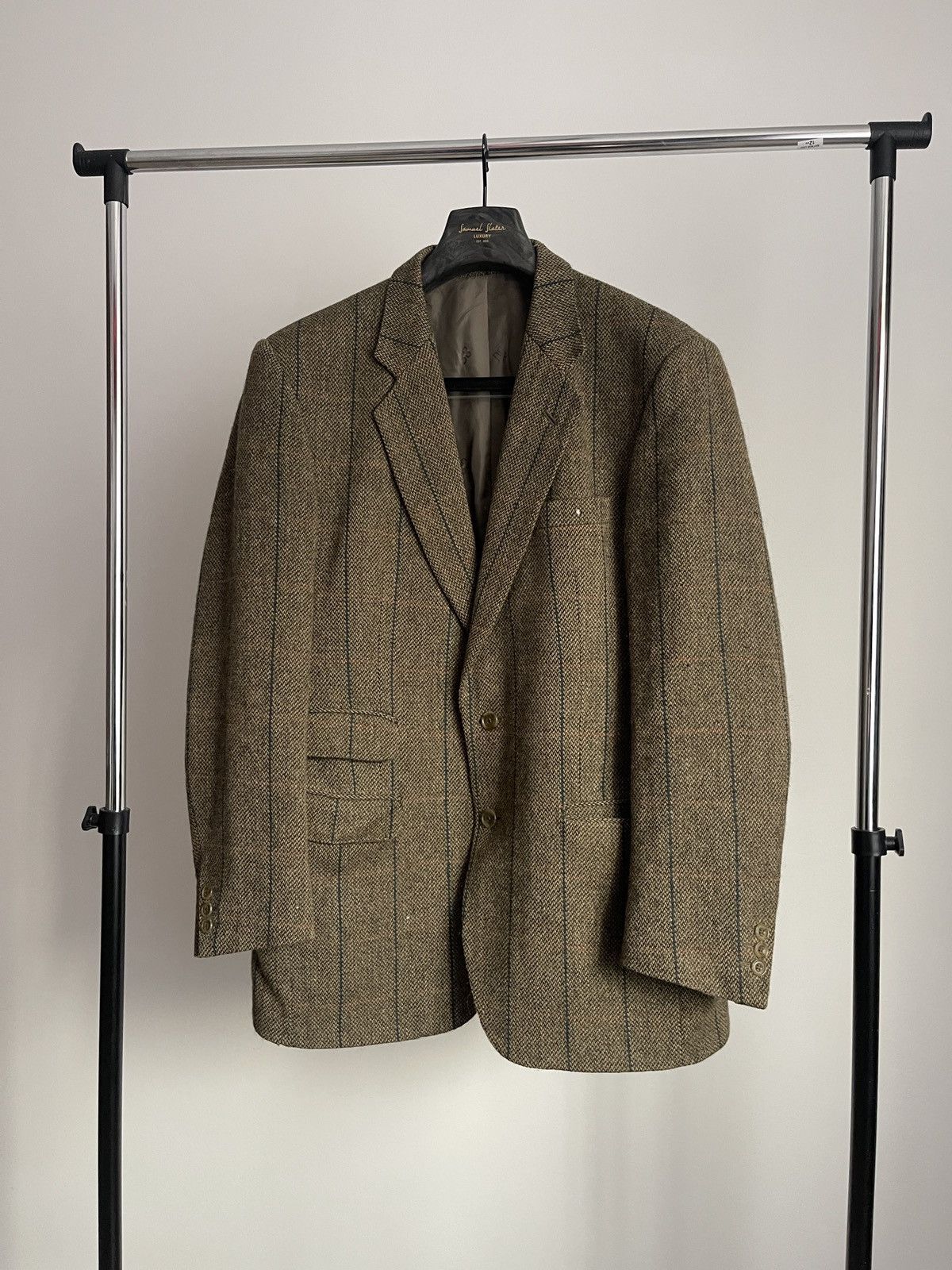 Vintage 🔥Vintage DAKS tweed blazer RARE sport coat classic jacket Size 42R - 2 Thumbnail