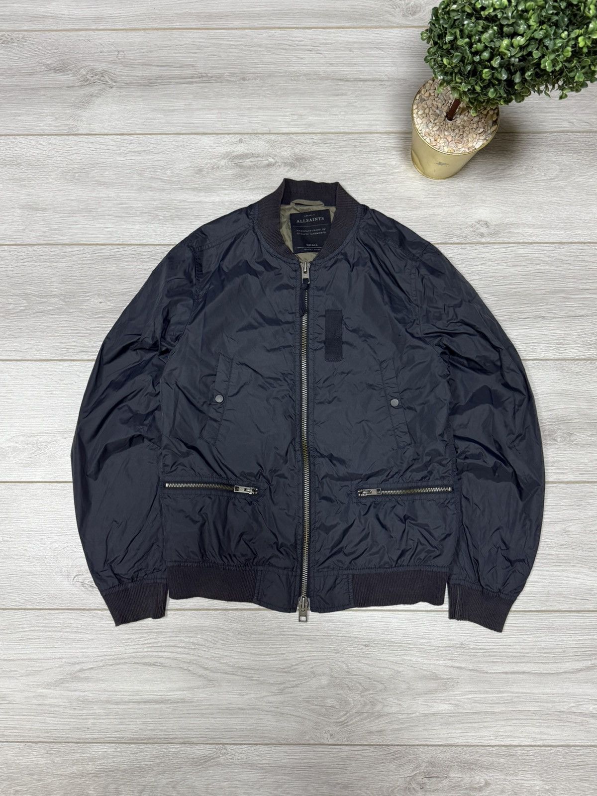 Allsaints Allsiants vintage nylon bomber zip jacket Size US S / EU 44-46 / 1 - 1 Thumbnail