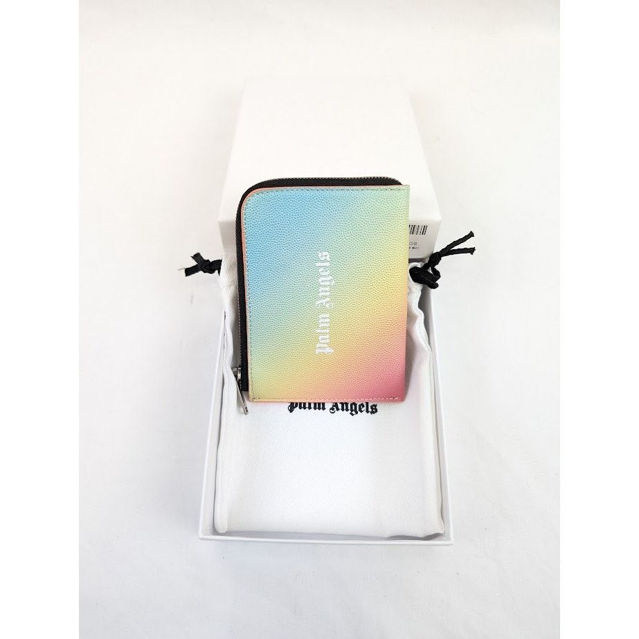 Palm Angels o1rshd1 Q: 3 / Size: OS / Rainbow Logo Zipped Card Holder Size ONE SIZE - 16 Thumbnail