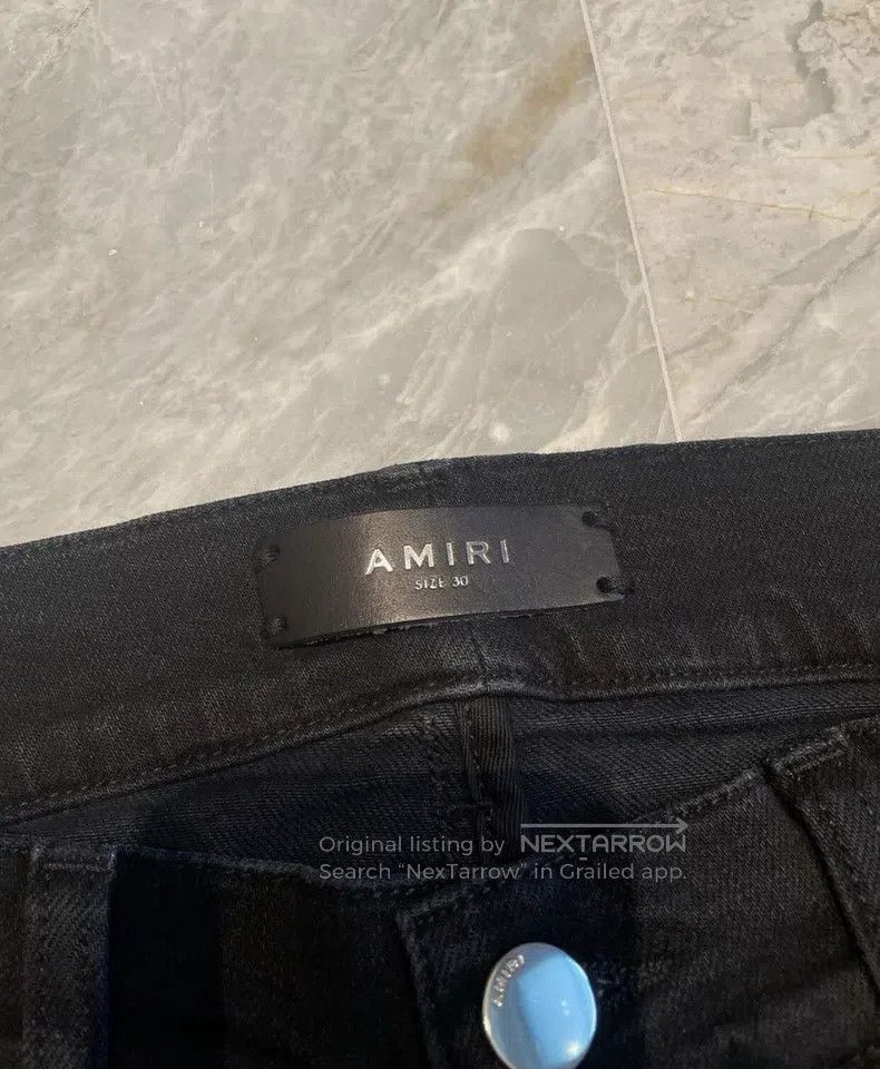 Amiri Amiri Classic Rainbow Patchwork Black Jeans, Size 30 Size US 30 / EU 46 - 2 Thumbnail