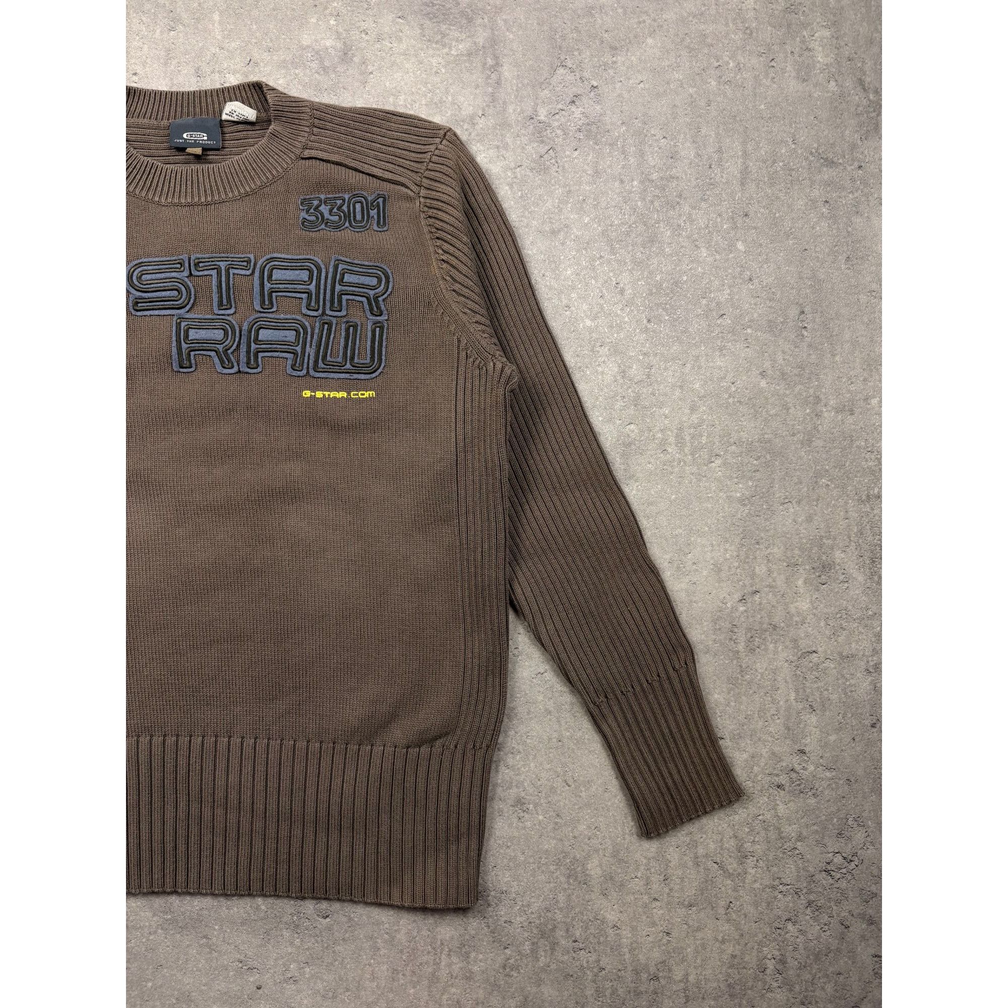 G-Star ARCHIVAL G-STAR RAW "3301" Industrial Knit – Tactical Earth Size US M / EU 48-50 / 2 - 3 Thumbnail