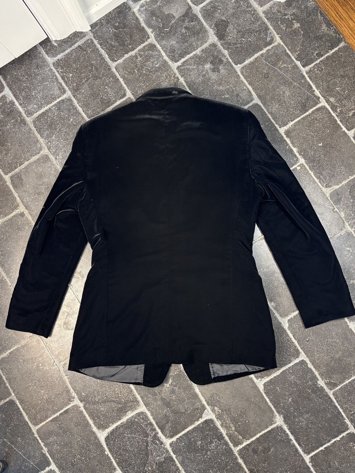 Emporio Armani F/W 2000 Emporio Armani Blazer Velvet Tuxedo Jacket Vintage Size 52R - 9 Thumbnail