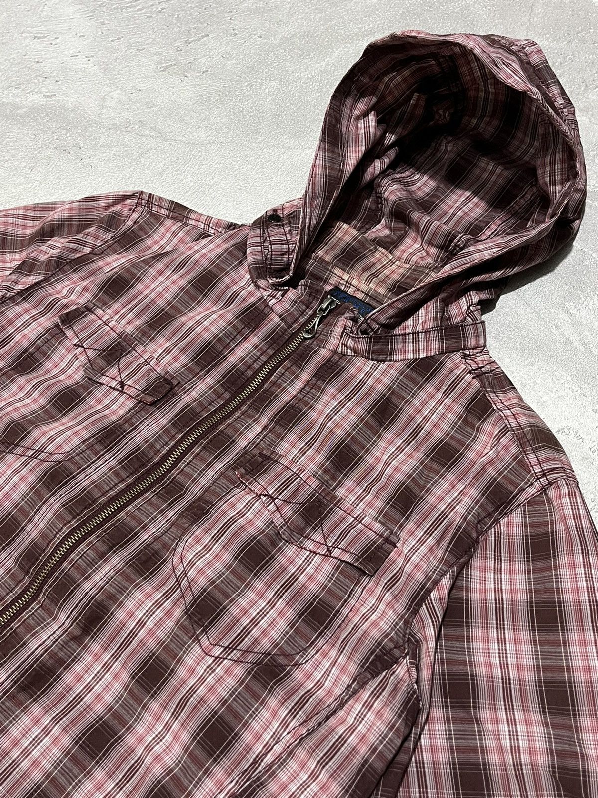 Japanese Brand × Nicole Club Nicole Club For Men Hidden Hoodie Plaid Size US M / EU 48-50 / 2 - 2 Thumbnail