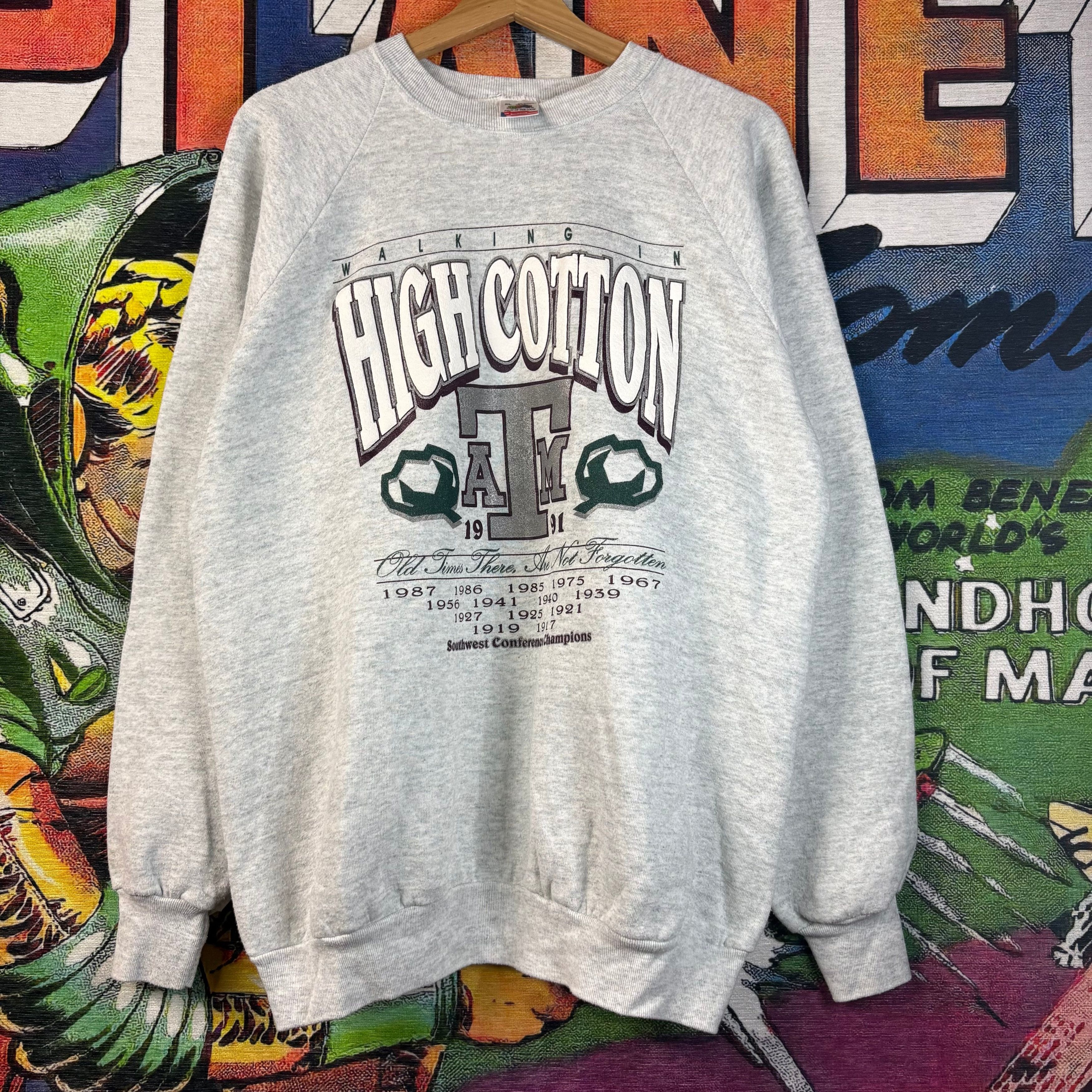 Vintage " Walking In High Cotton " A&M Sweater Size XL Size US XL / EU 56 / 4 - 1 Thumbnail