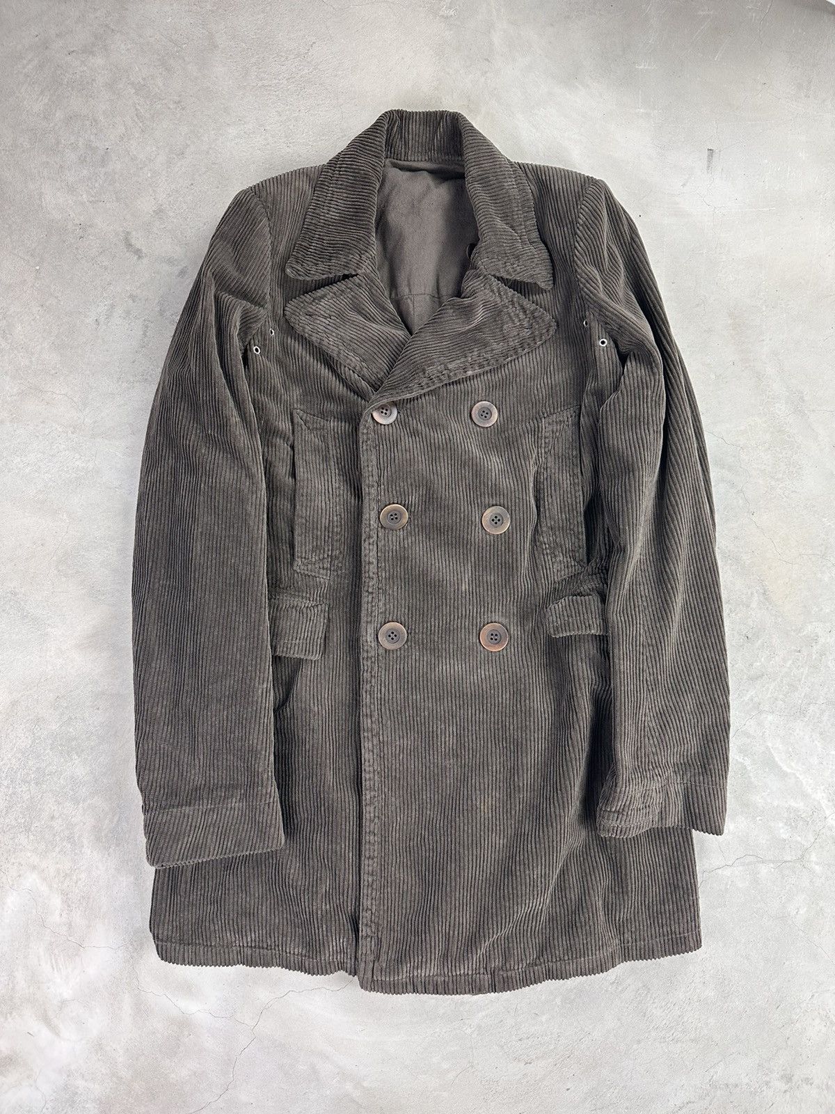 image of Rick Owens Fw05 Corduroy Jacket in Brown, Men's (Size Large)