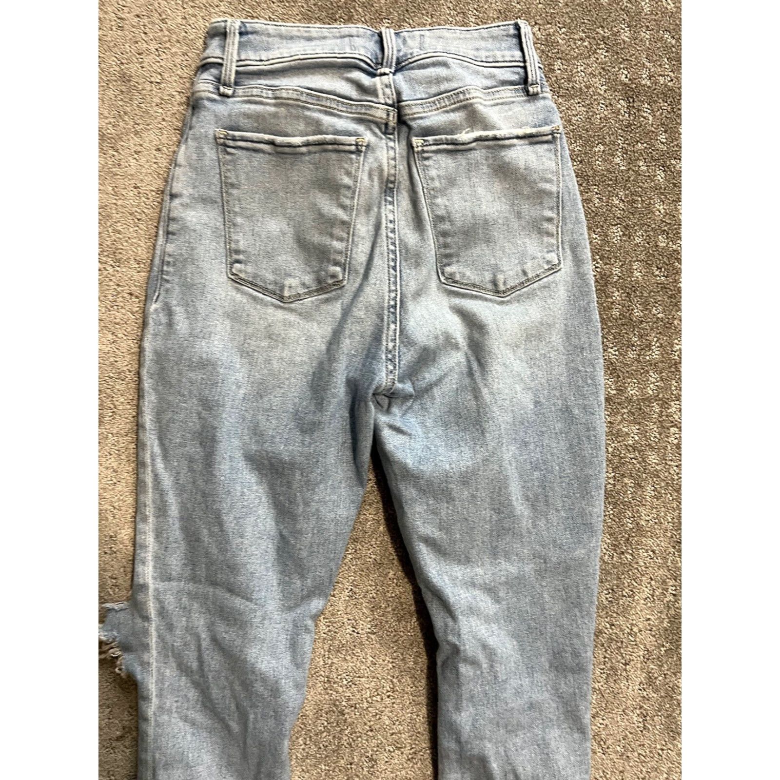 Abercrombie & Fitch Abercrombie & Fitch Jeans Women 0 Denim Destroyed High Rise Super Skinny Ankle Blue Slim 5-Pocket 20in Inseam Womens Size 25" / US 0 / IT 36 - 4 Thumbnail