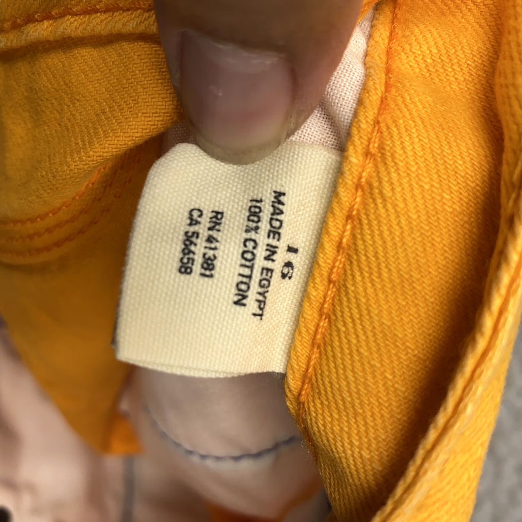 Ralph Lauren VINTAGE Ralph Lauren Shorts Womens 16 Orange Cut Off Denim Dyed Punk Raverf Size 38" / US 16 / IT 52 - 5 Thumbnail