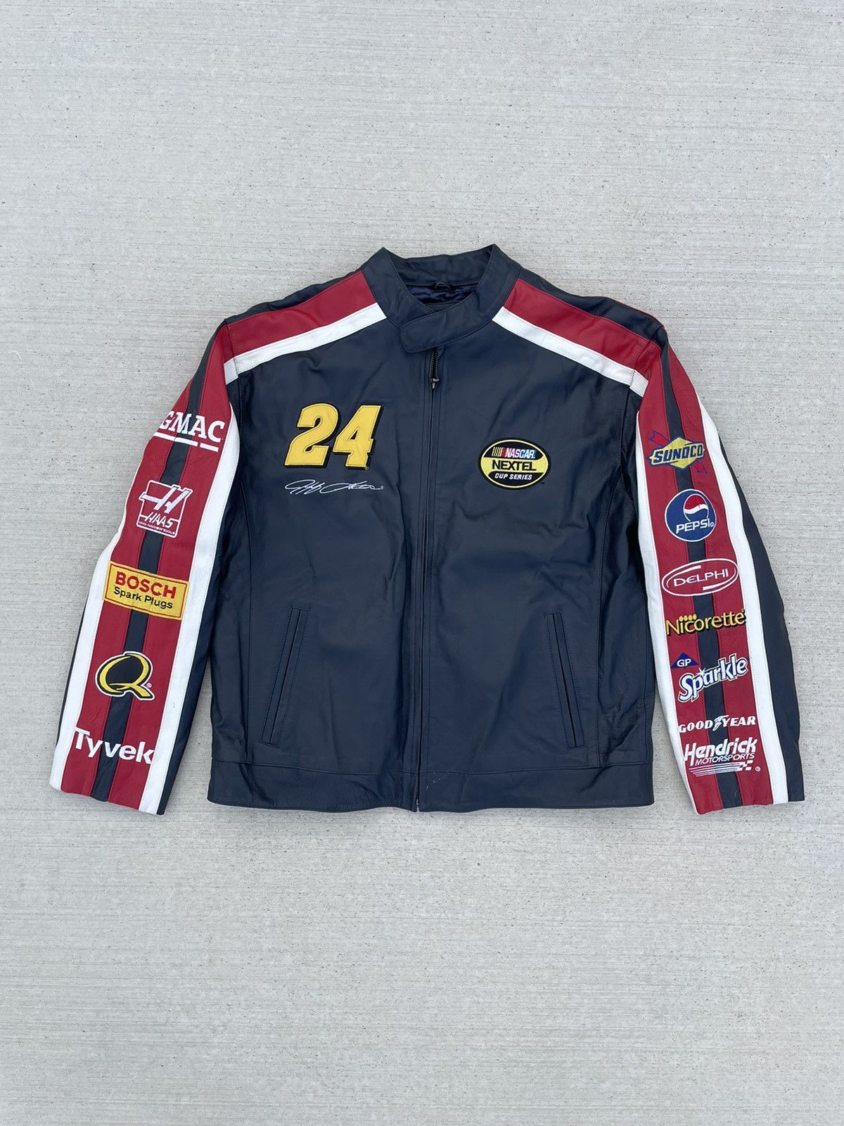 NASCAR × Streetwear × Vintage Vintage Nascar Jeff Gordon Leather DuPont ...