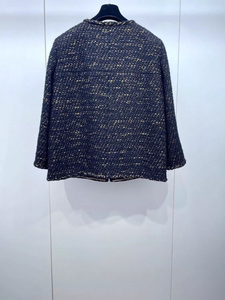 Chanel Chanel Black and Gold Loose Jacket -2505 Size US L / EU 52-54 / 3 - 2 Thumbnail