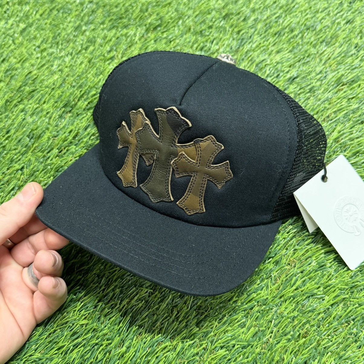 Chrome Hearts Chrome Hearts Cemetery Trucker Hate Black & Green Camo Size ONE SIZE - 2 Thumbnail