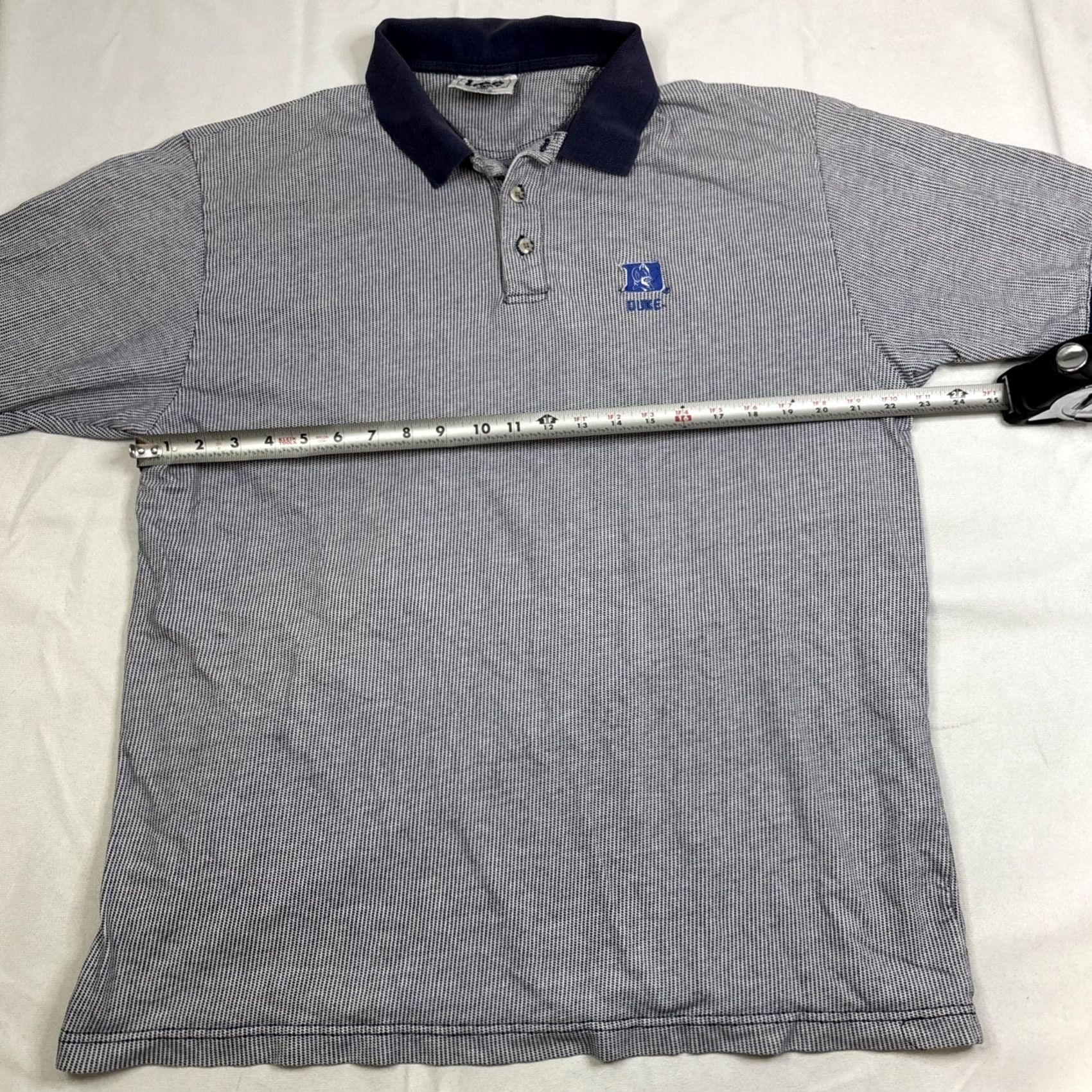 Lee VINTAGE Lee Sports Polo Shirt Duke Blue Devils XL Mens Short Sleeve 90s Blue Polo Shirt Size US XL / EU 56 / 4 - 4 Thumbnail