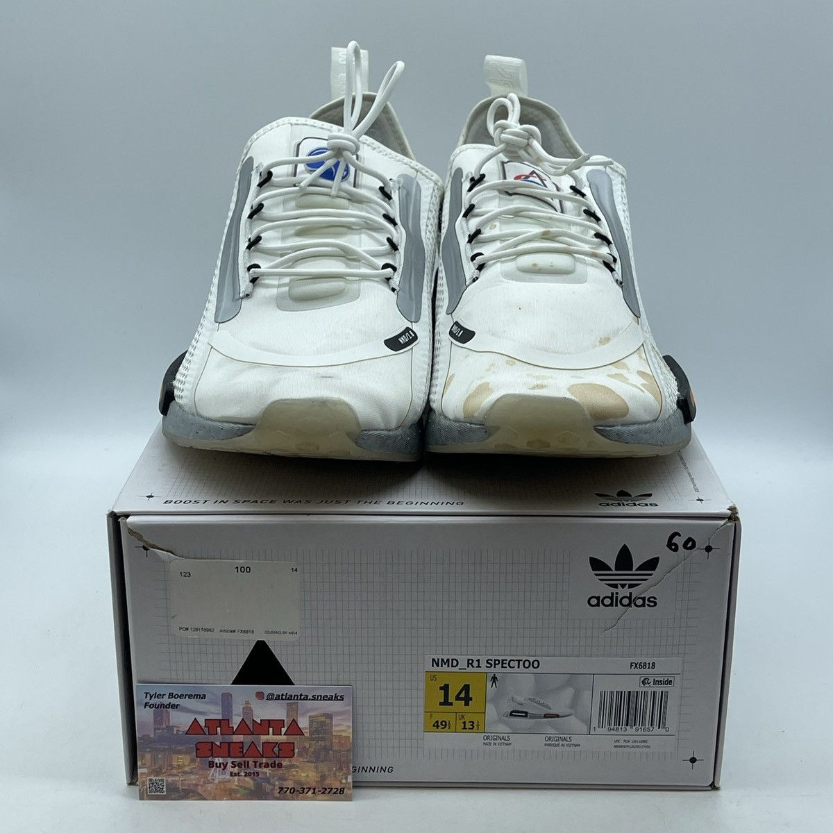 Adidas NASA x NMD_R1 footwear white Size US 14 / EU 47 - 2 Thumbnail