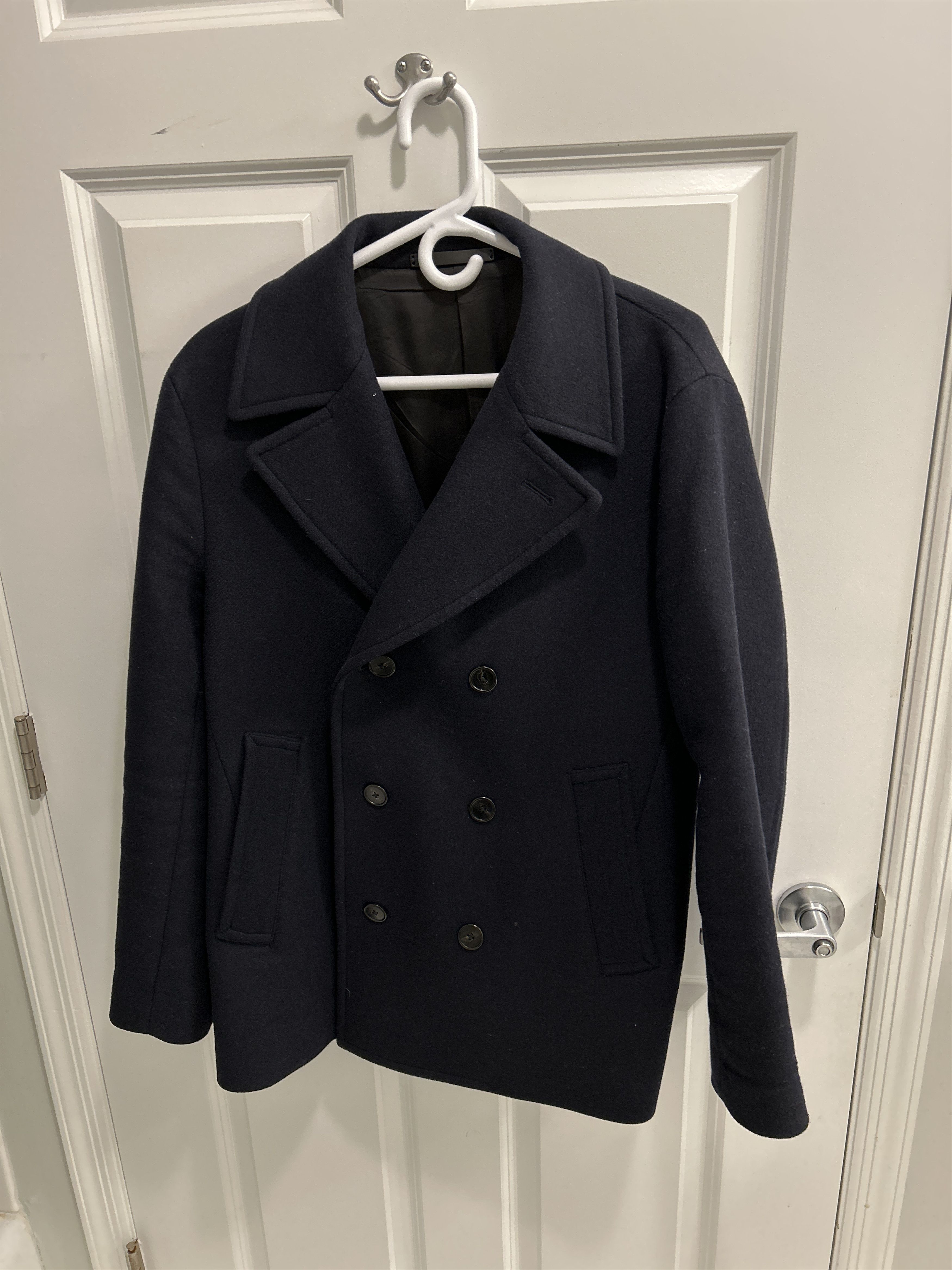 Theory Theory Peacoat in Baltic Navy, size L Size US L / EU 52-54 / 3 - 1 Thumbnail