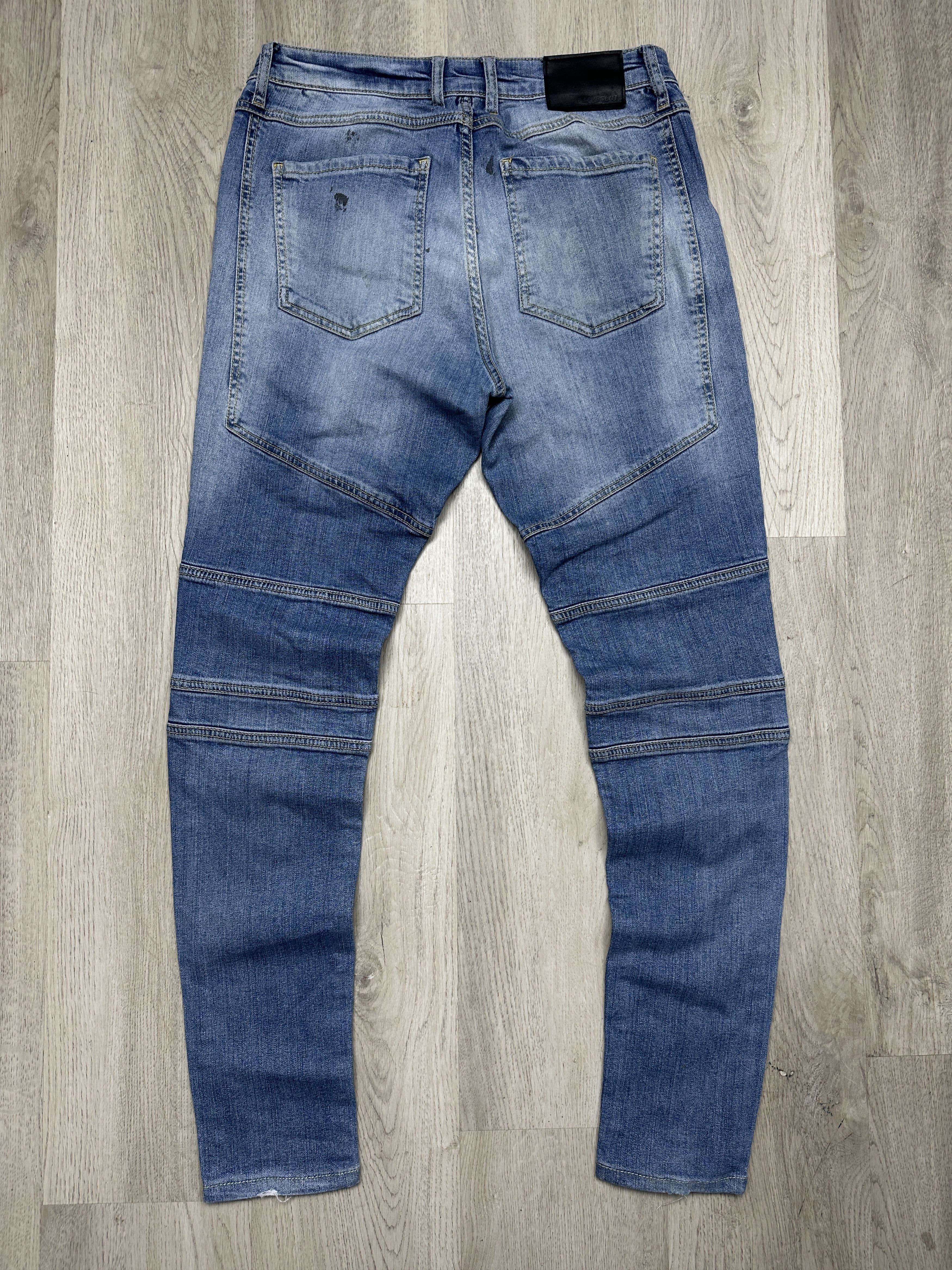Represent Clo. Represent Mens Biker Denim Pants Jeans Size US 32 / EU 48 - 6 Thumbnail