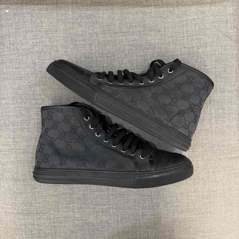 Gucci Gucci Vintage GG Canvas High-Top Sneakers Size US 8.5 / EU 41-42 - 7 Thumbnail