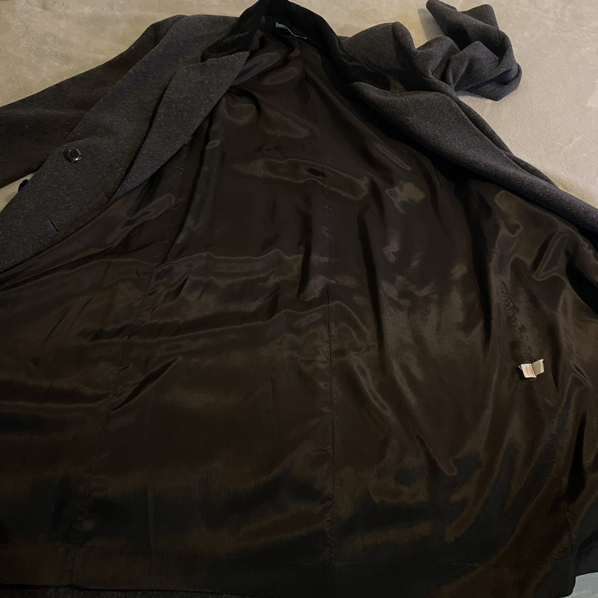 Other Vintage Beau Brem 100% Pure Wool Overcoat Double Breasted 14 Size XL / US 12-14 / IT 48-50 - 8 Thumbnail