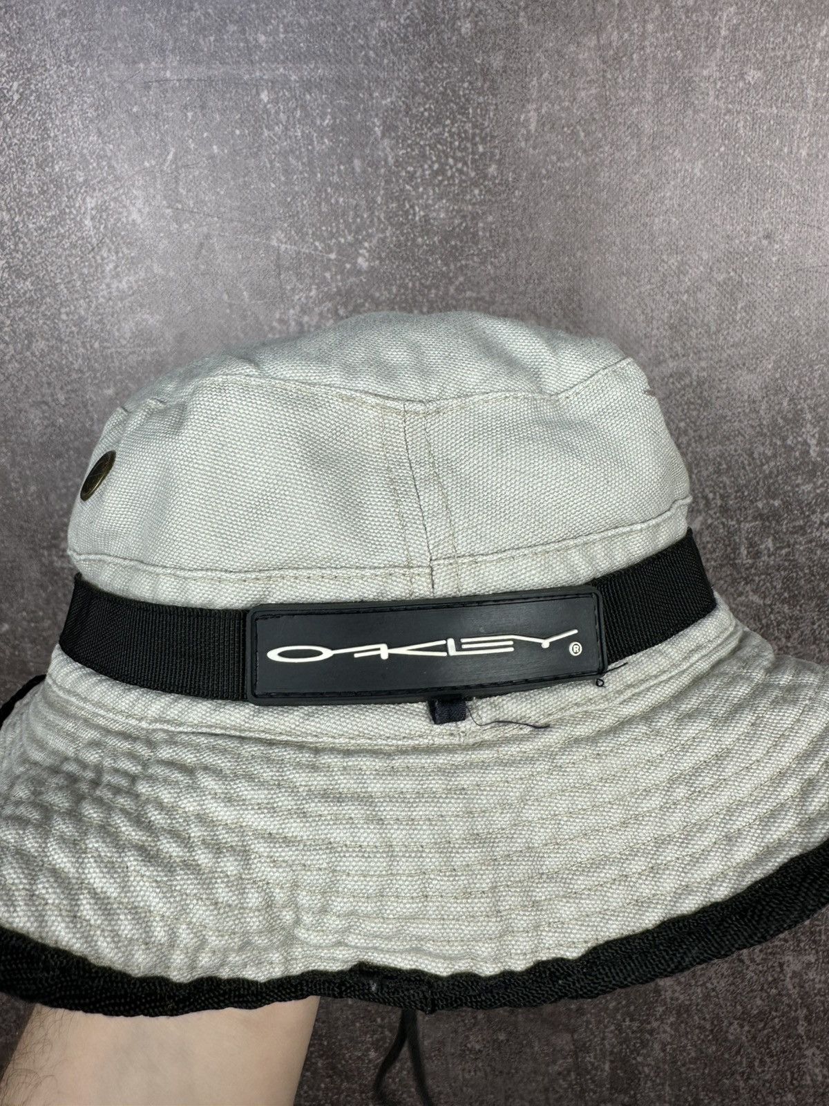 Oakley Vintage 90s oakley bucket hat cap big logo fleace Size ONE SIZE - 3 Thumbnail